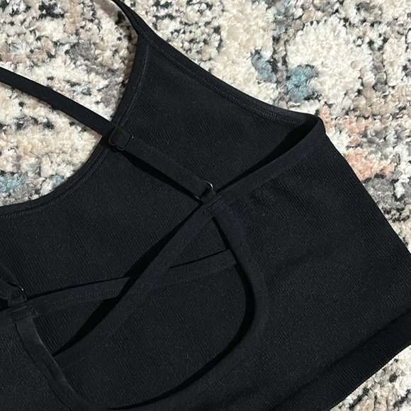 Aerie Ribbed Crossback Bralette Small - Picture 2 of 3